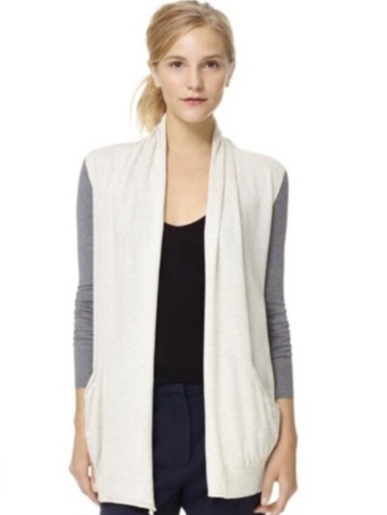 Wilfred Sweaters - Wilfred Flaubert Cardigan Heather Gray Silk Cashmere Knit Minimalist OldMoney